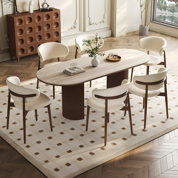 Oval breakfast table sales set